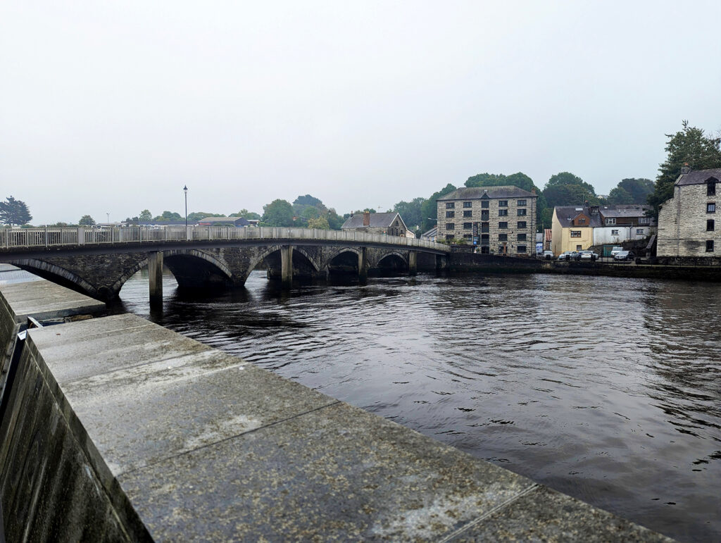 Picture of a bridge going over a river